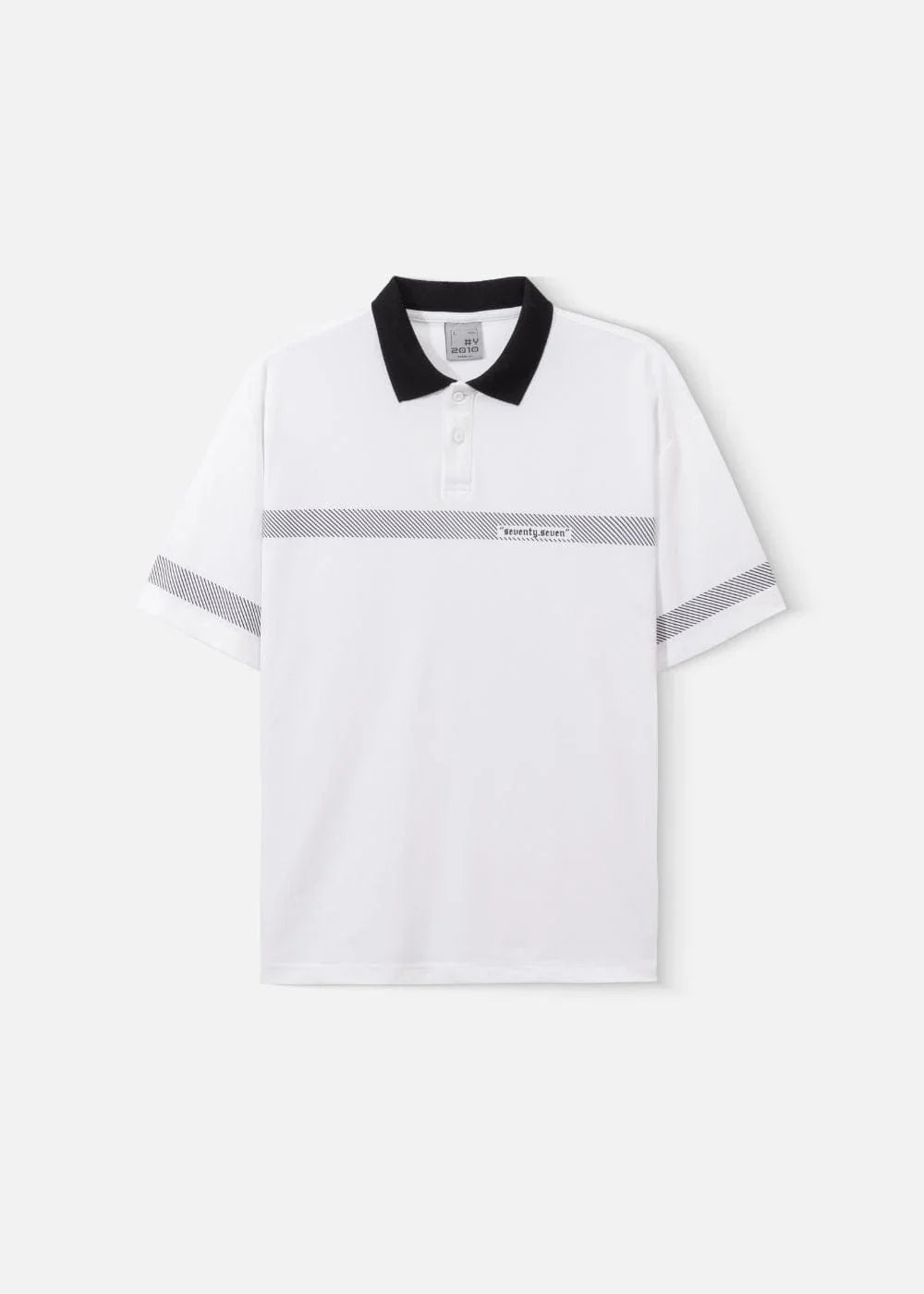Áo Polo Pique Thoáng Khí Seventy Seven 17 Trắng - YaMe.vn