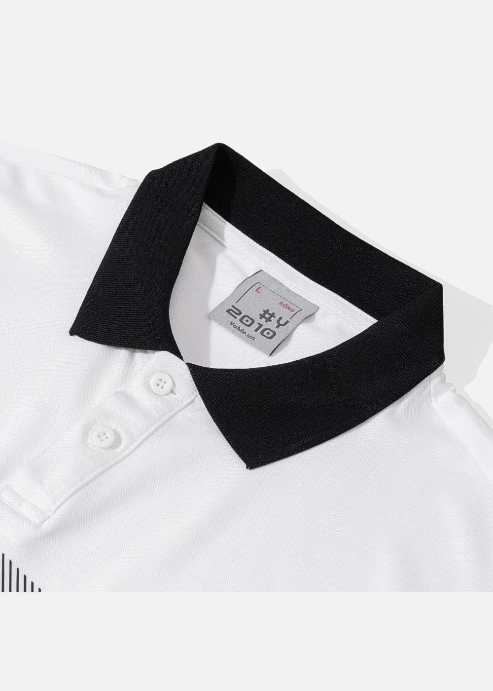 Áo Polo Pique Thoáng Khí Seventy Seven 17 Trắng - YaMe.vn