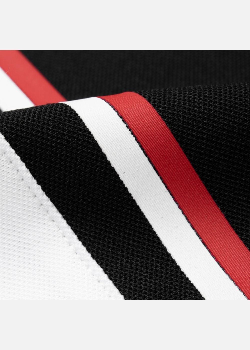 Áo Polo Phối Màu Pique Thoáng Mát Seventy Seven 19 Đen Trắng - YaMe.vn