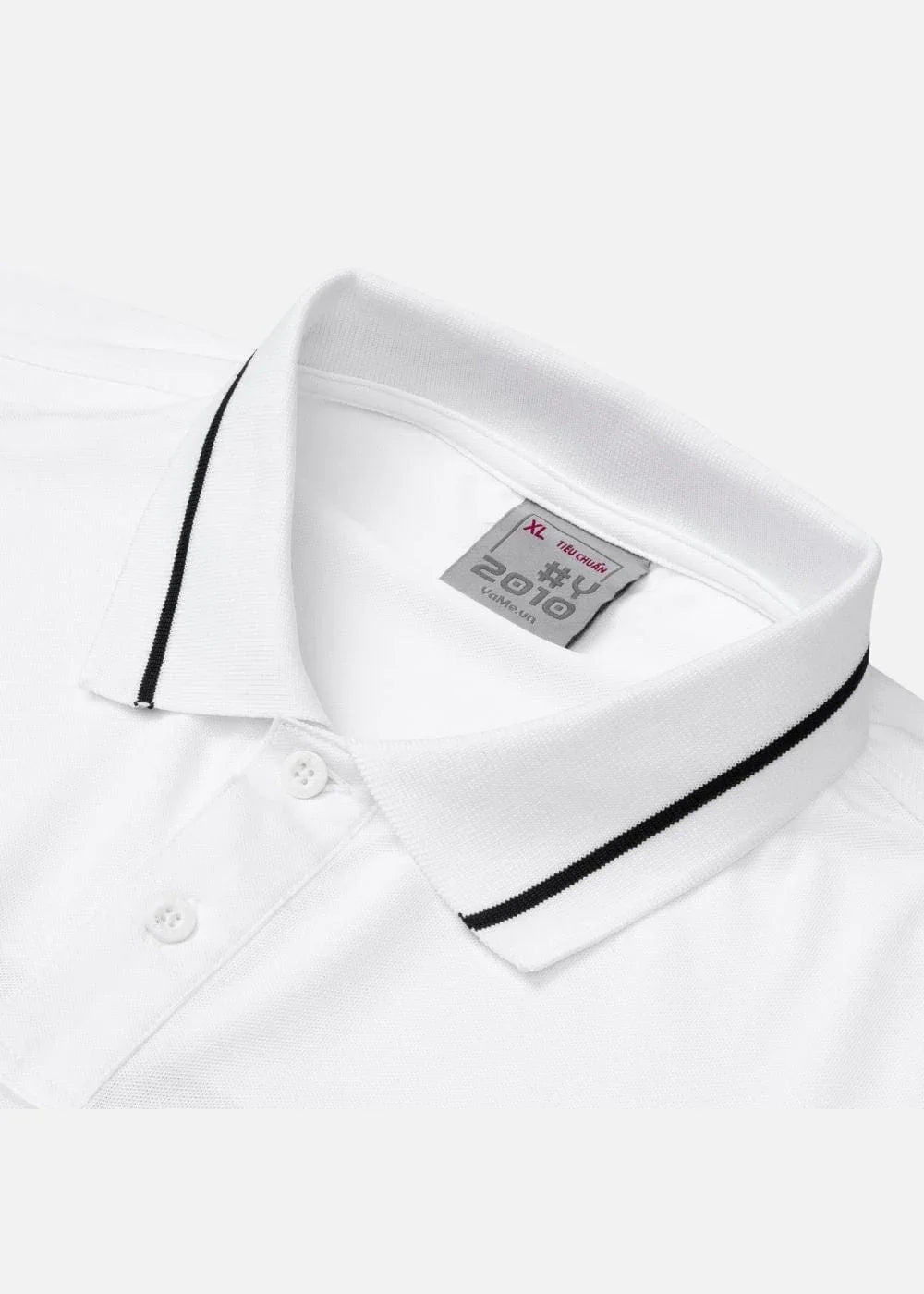Áo Polo Phối Màu Pique Thoáng Mát Seventy Seven 19 Trắng Đỏ - YaMe.vn