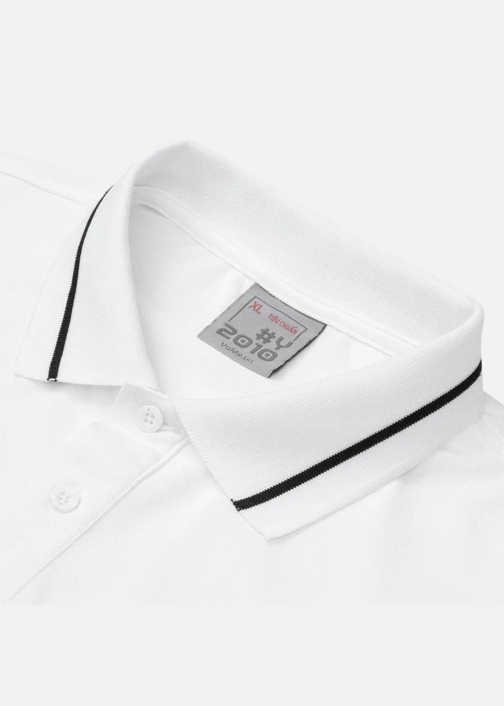Áo Polo Phối Màu Pique Thoáng Mát Seventy Seven 19 Trắng Xám - YaMe.vn