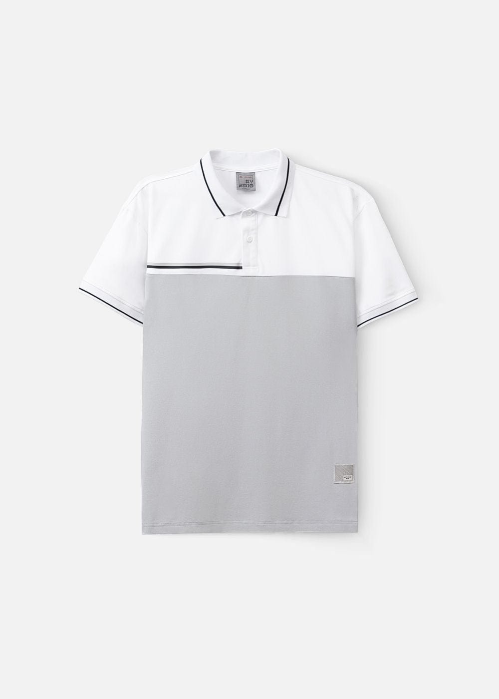Áo Thun Cổ Polo Tay Ngắn Áo Polo Seventy Seven 19 Trắng Xám