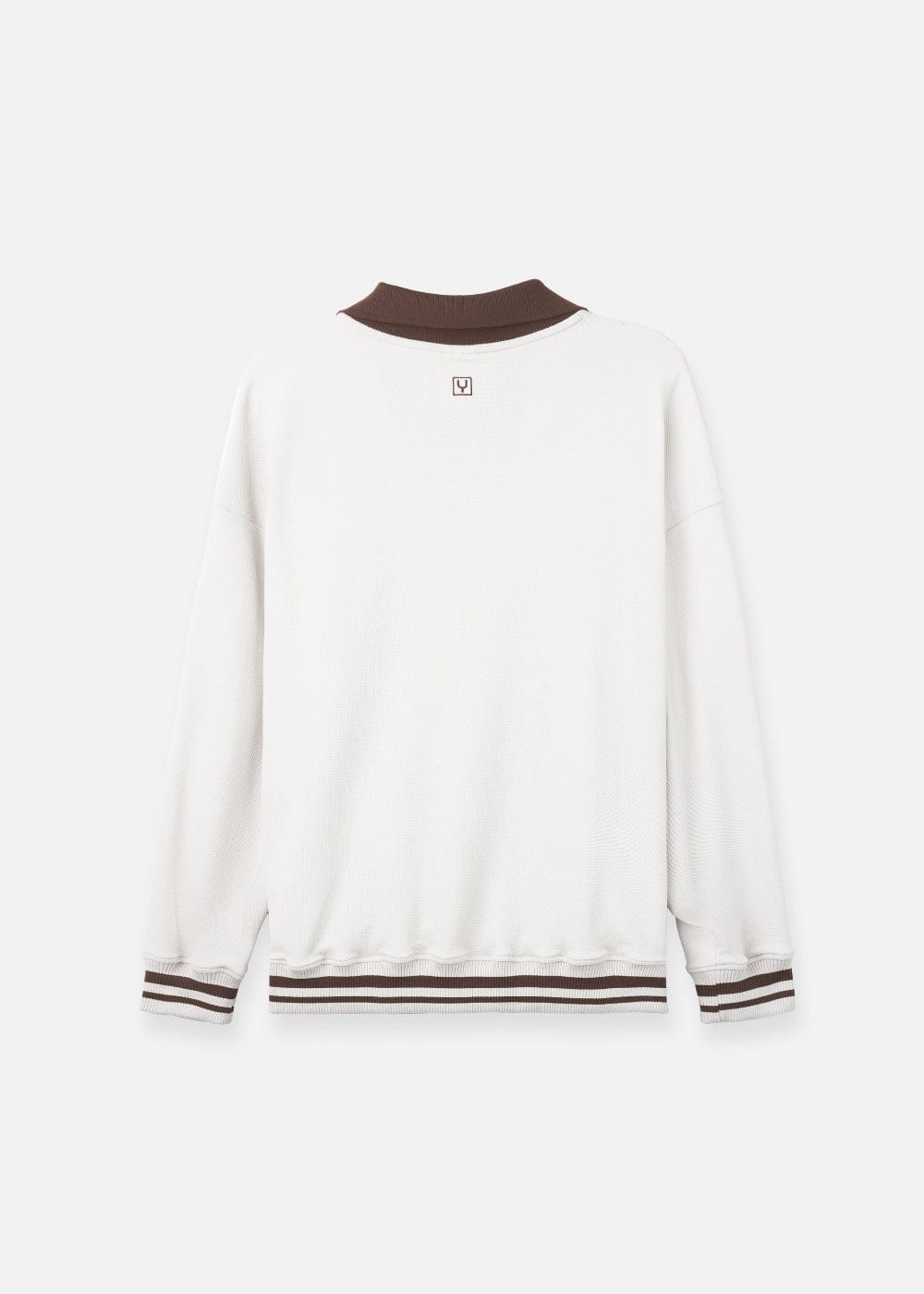 Áo Thun Tay Dài Áo Polo Sweater Cổ Chữ V No Style M38 Be