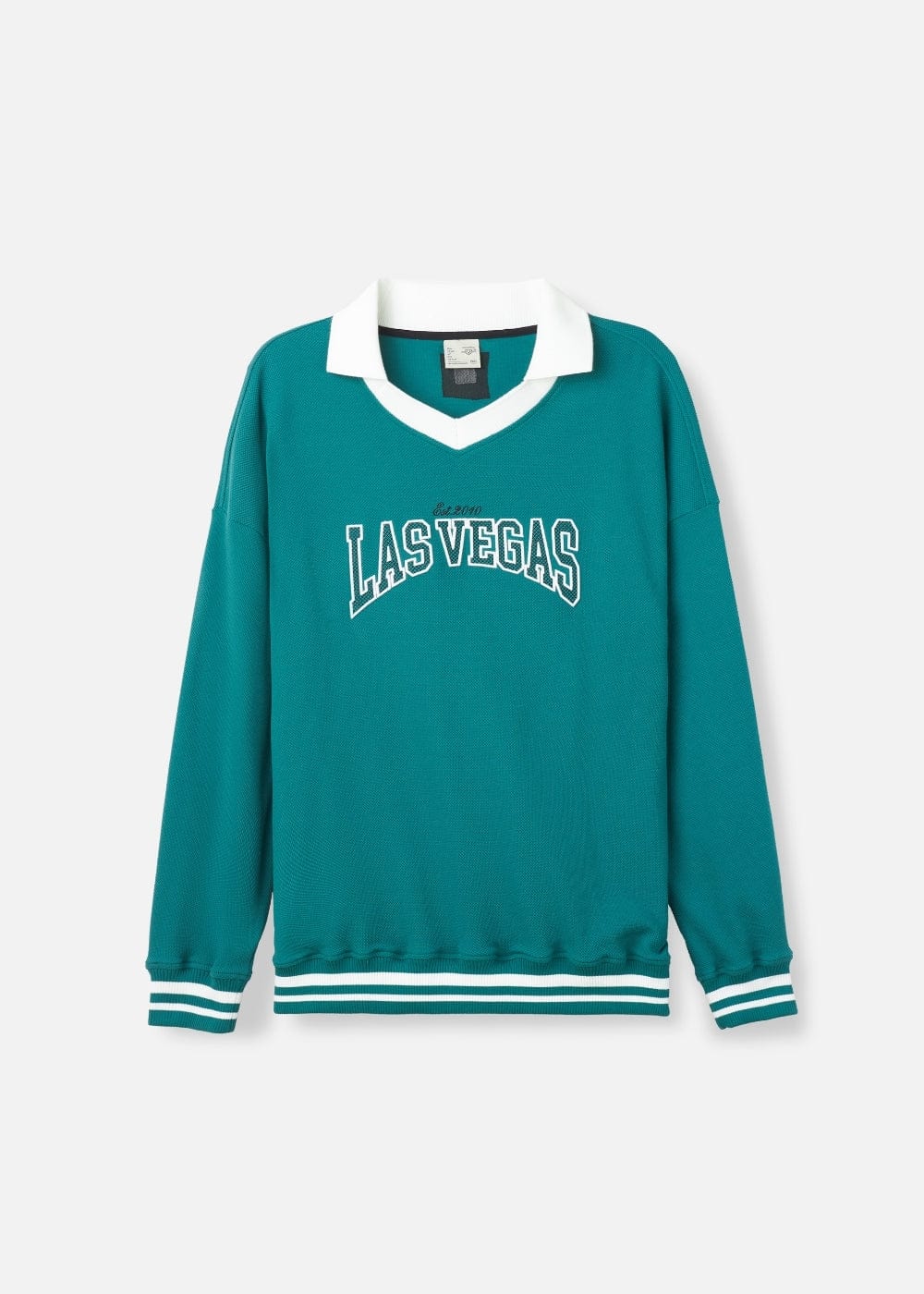 Áo Thun Tay Dài Áo Polo Sweater Cổ Chữ V No Style M38 Xanh Rêu