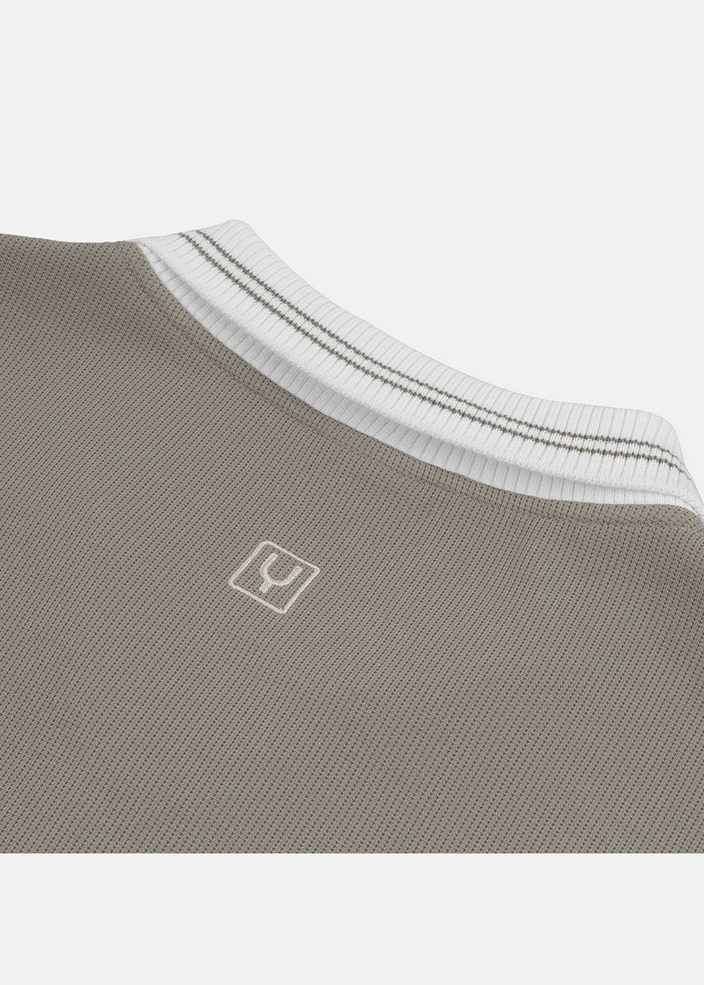 Áo Thun Tay Dài Áo Polo Sweater Cổ Khóa Kéo No Style M41 Xám