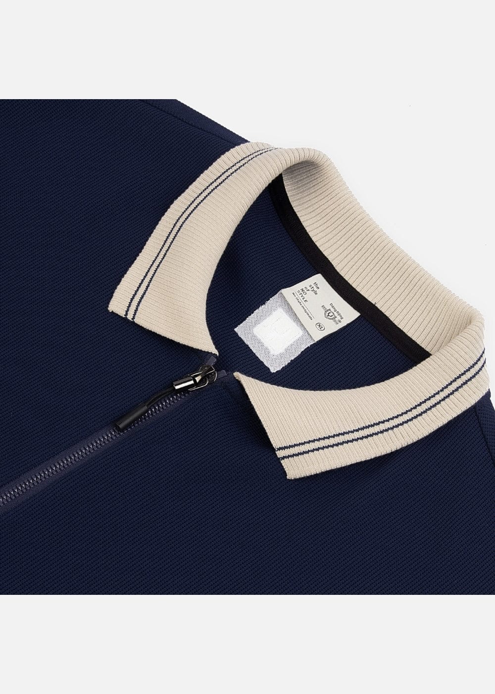 Áo Thun Tay Dài Áo Polo Sweater Cổ Khóa Kéo No Style M41 Xanh Đen