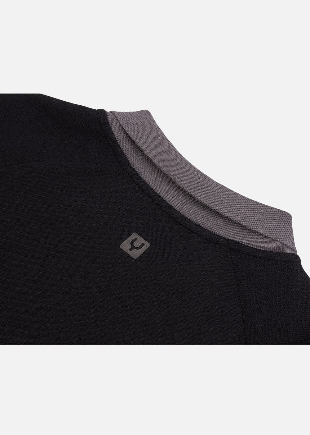 Áo Thun Tay Dài Áo Polo Sweater Cotton Phối Màu No Style M35 Đen
