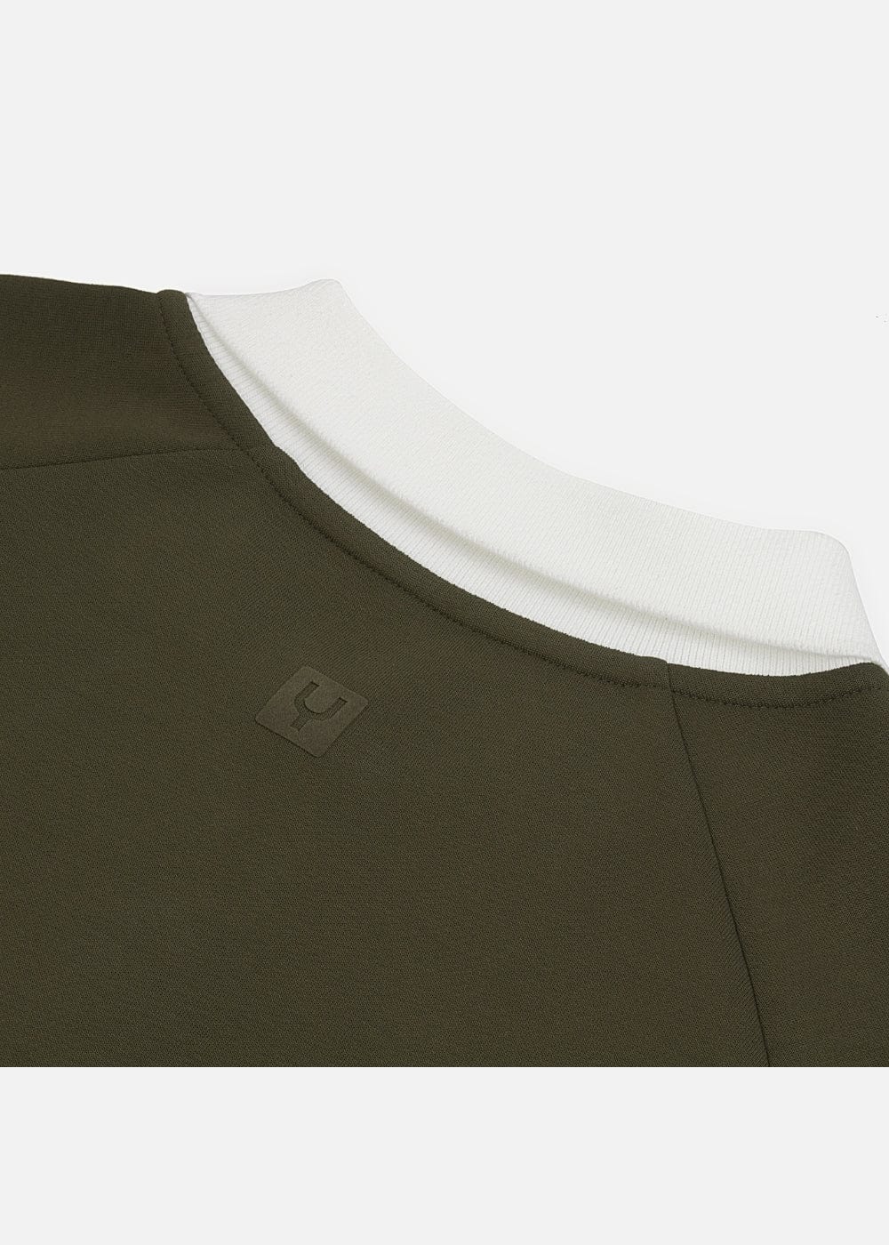 Áo Thun Tay Dài Áo Polo Sweater Cotton Phối Màu No Style M35 Xanh Rêu