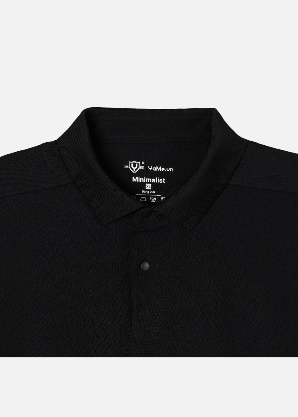 Áo Thun Cổ Polo Tay Ngắn Áo Polo The Minimalist 001 Đen