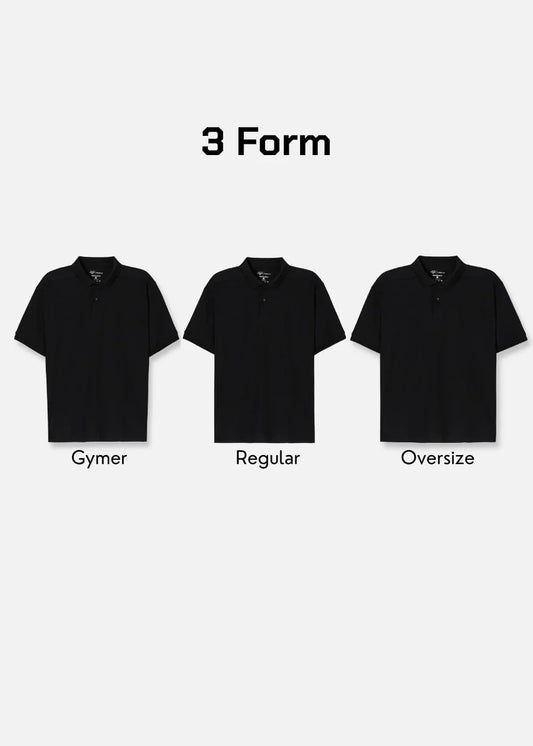 Áo Polo Tay Ngắn Vải Pique Khử Mùi The Minimalist 001 Đen - YaMe.vn