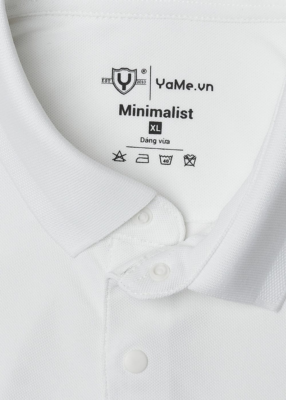 Áo Thun Cổ Polo Tay Ngắn Áo Polo The Minimalist 001 Trắng
