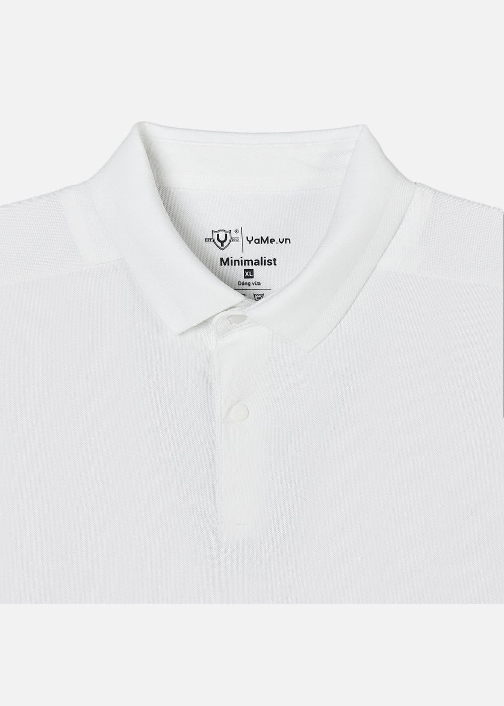 Áo Thun Cổ Polo Tay Ngắn Áo Polo The Minimalist 001 Trắng
