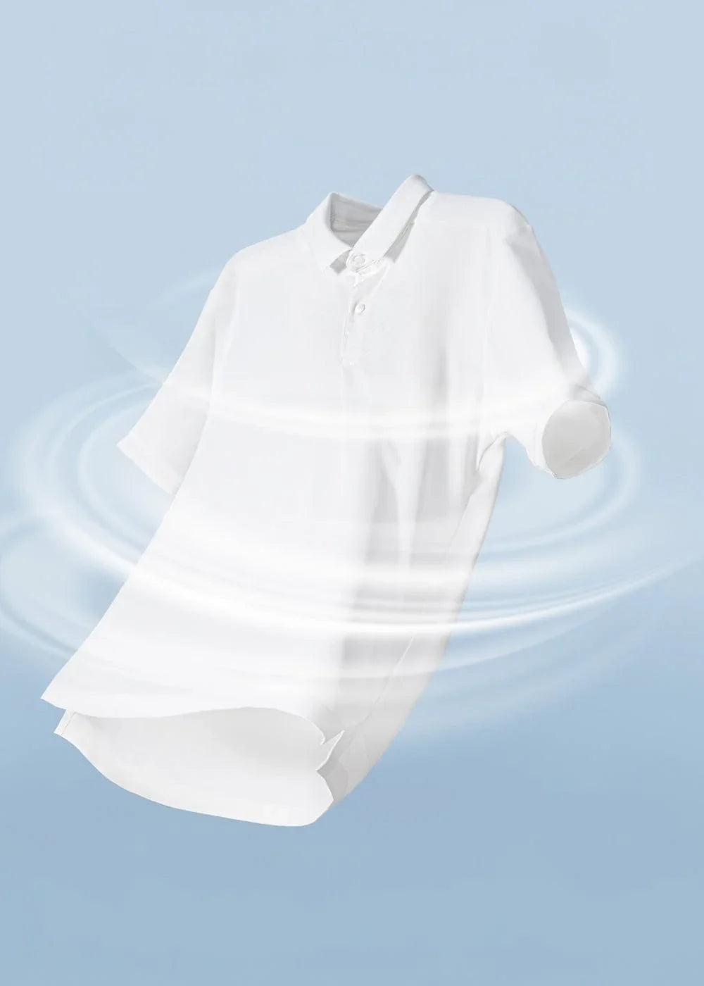 Áo Polo Tay Ngắn Vải Pique Khử Mùi The Minimalist 001 Trắng - YaMe.vn