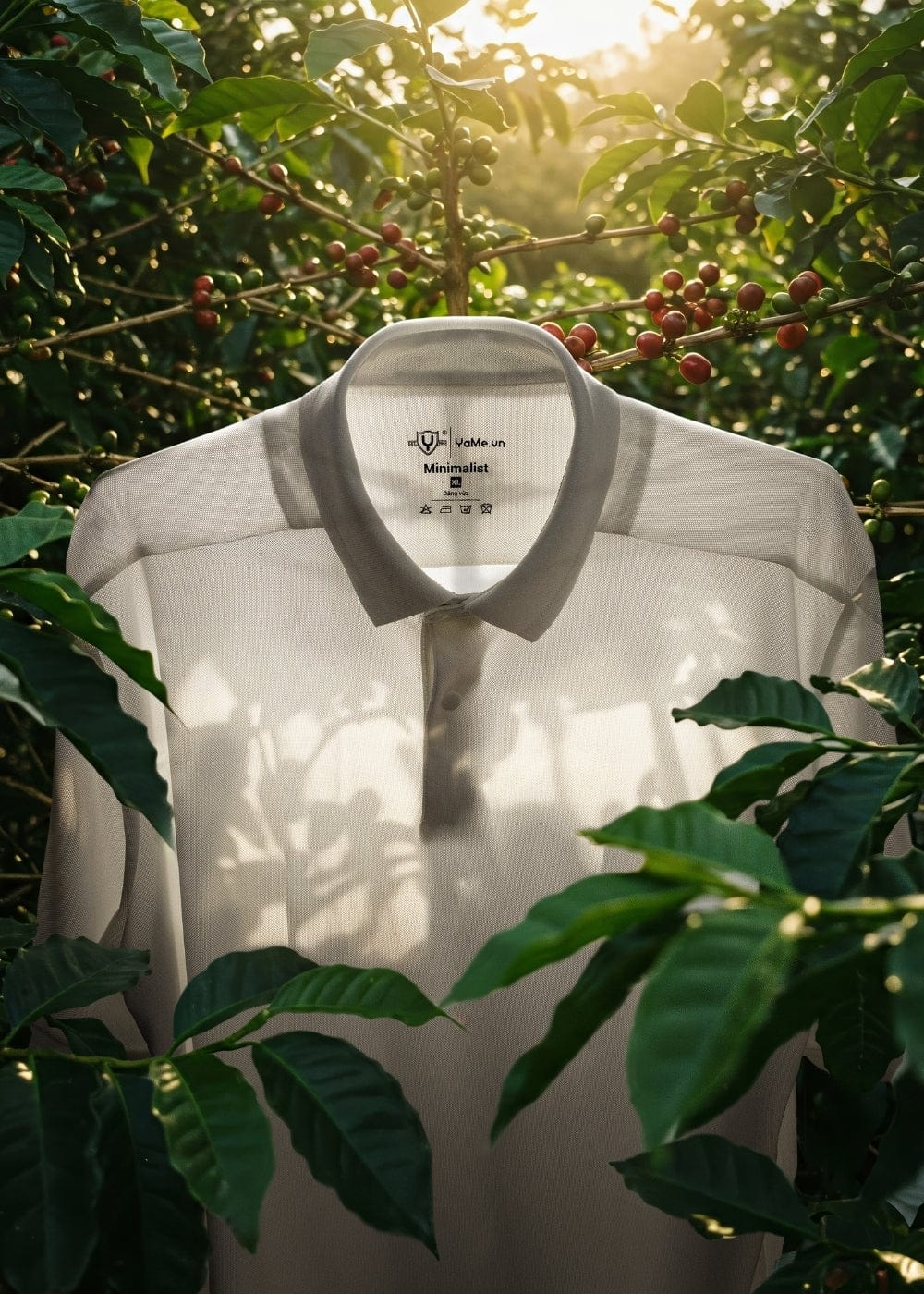 Áo Thun Cổ Polo Tay Ngắn Áo Polo The Minimalist 001 Trắng