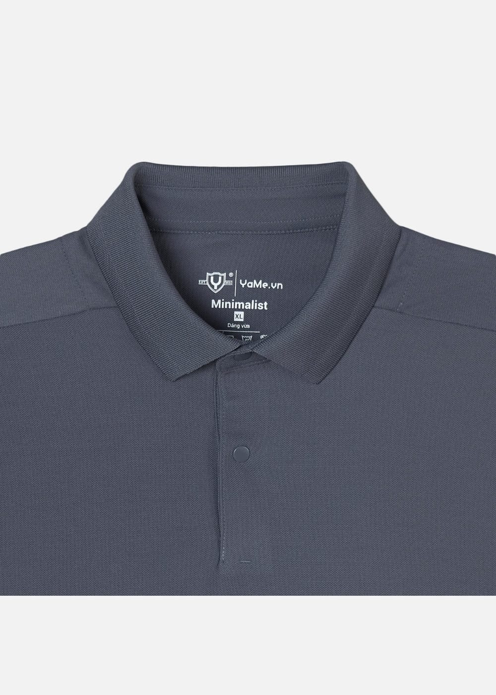 Áo Thun Cổ Polo Tay Ngắn Áo Polo The Minimalist 001 Xám Chì