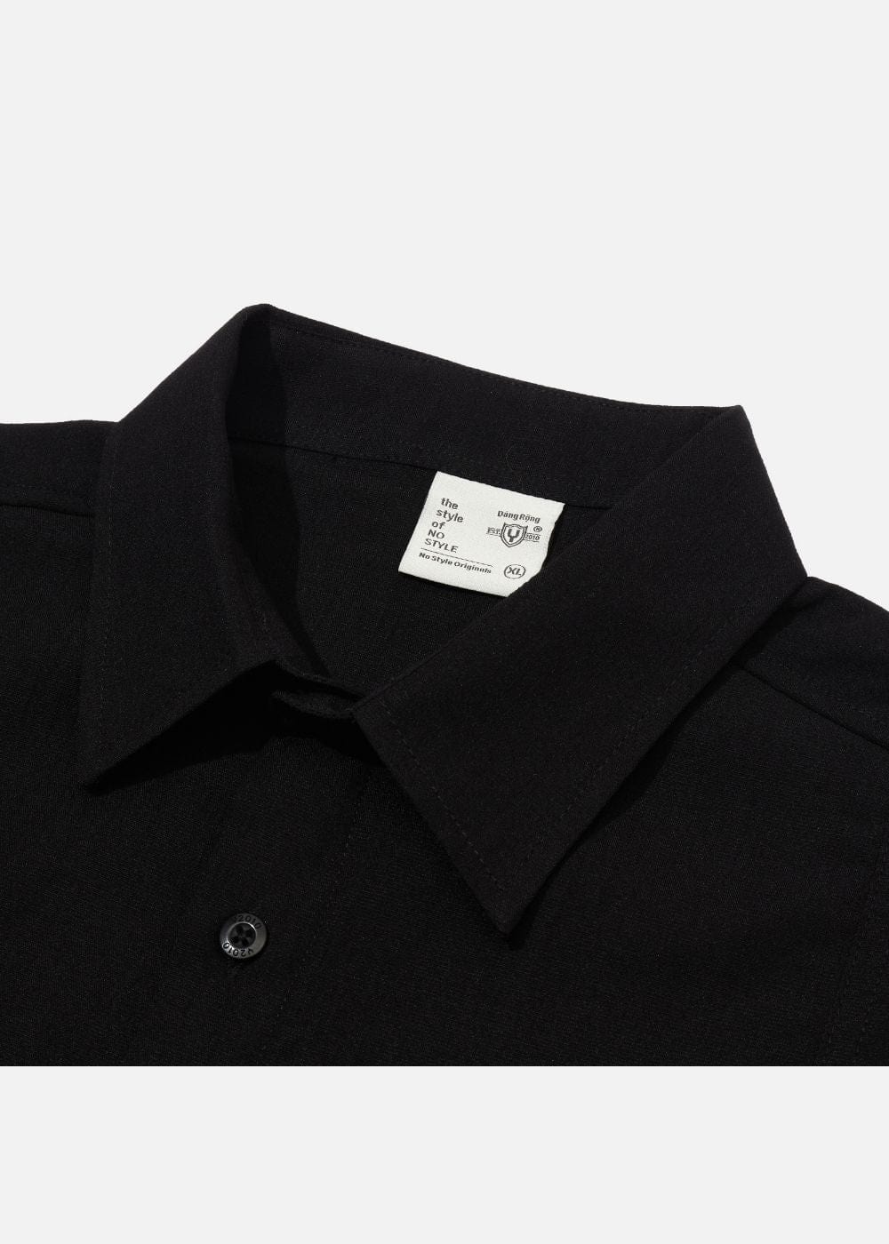Áo Sơ Mi Tay Ngắn Cổ Bẻ Áo Sơ Mi No Style M117 Đen