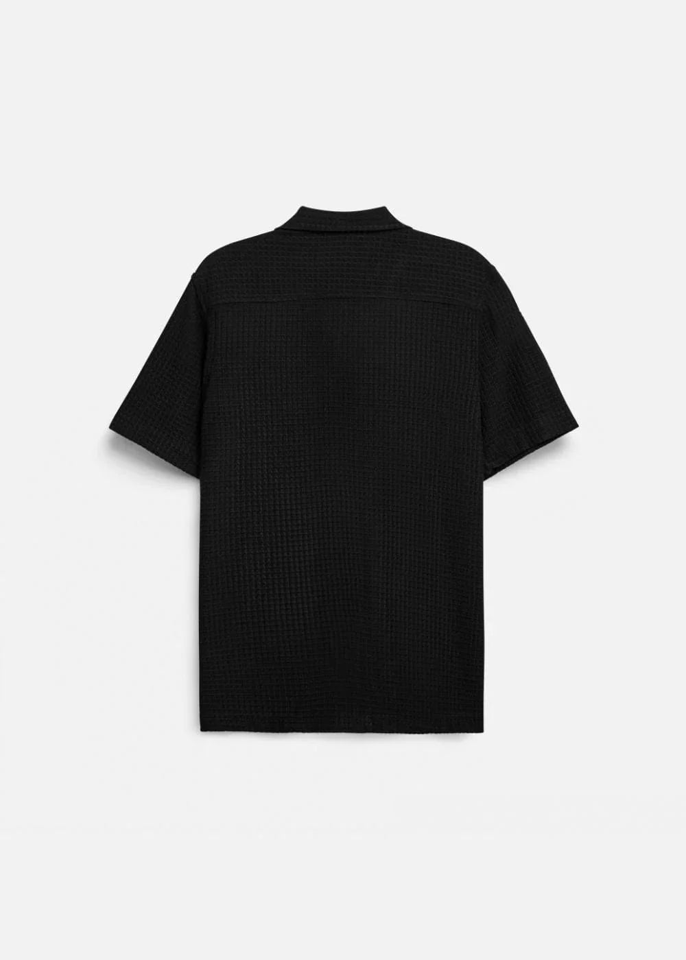 Áo Sơ Mi Cuban Họa Tiết Nổi Thoáng Mát No Style M145 Đen - YaMe.vn