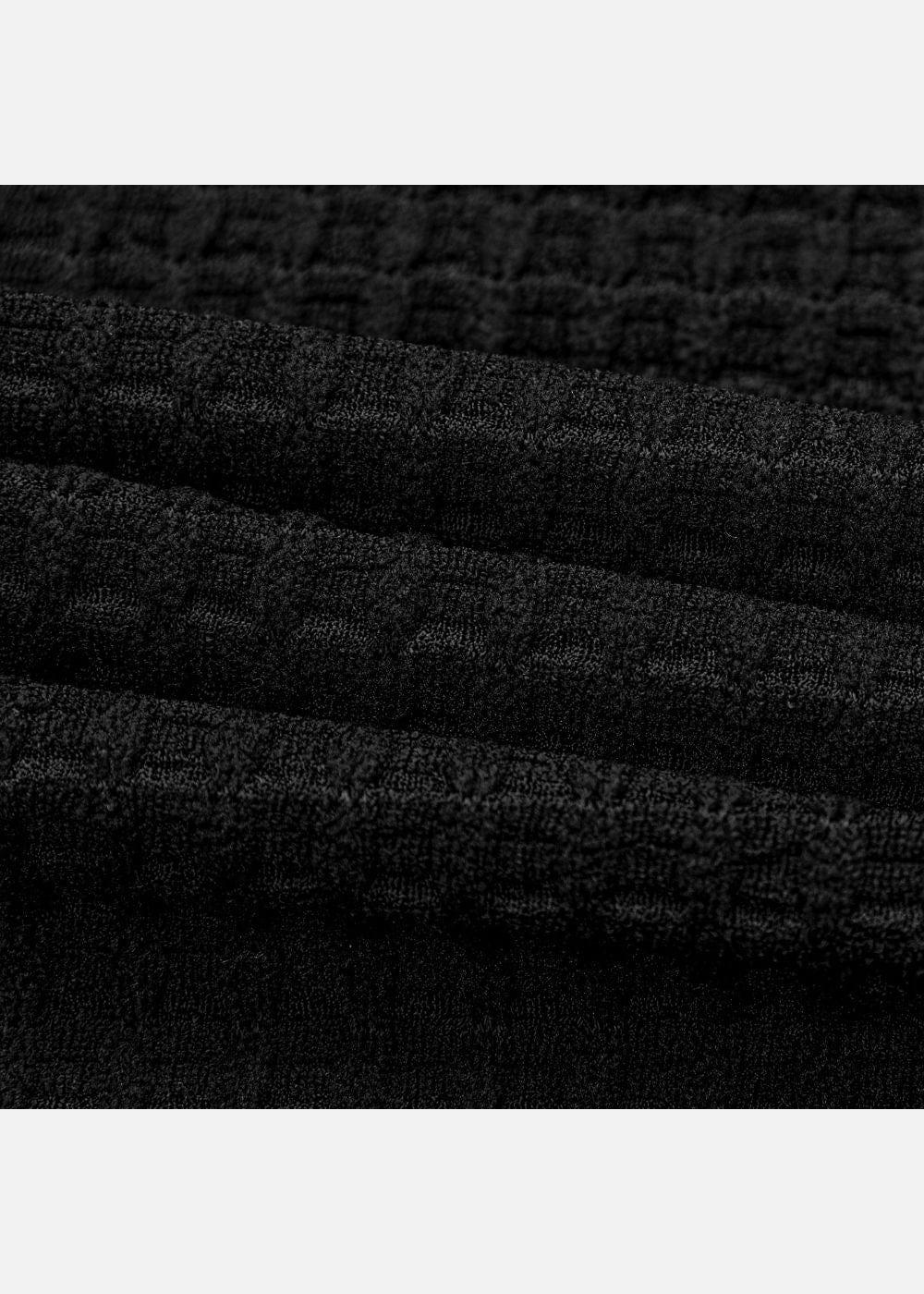 Áo Sơ Mi Cuban Họa Tiết Nổi Thoáng Mát No Style M145 Đen - YaMe.vn