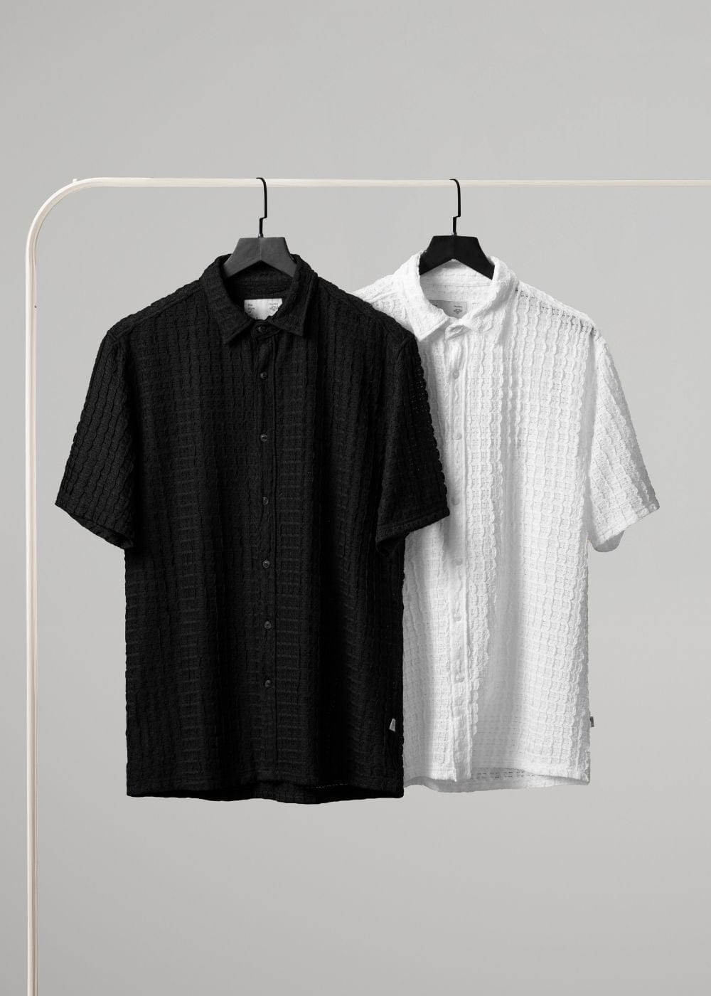Áo Sơ Mi Tay Ngắn Cổ Bẻ Áo Sơ Mi No Style M146 Trắng