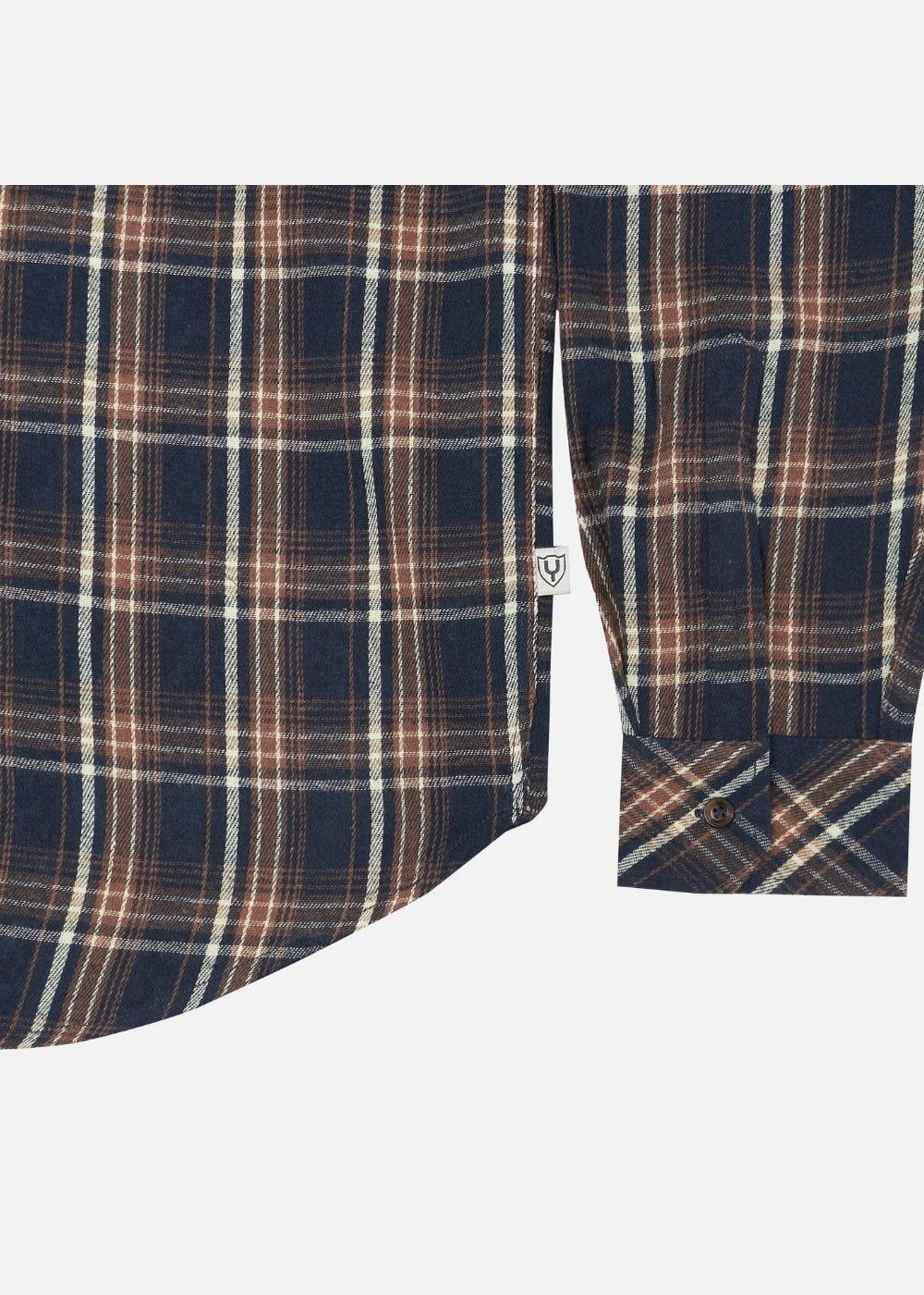 Áo Sơ Mi Caro Tay Dài Mềm Mịn No Style M62 Xanh Dương Nâu - YaMe.vn