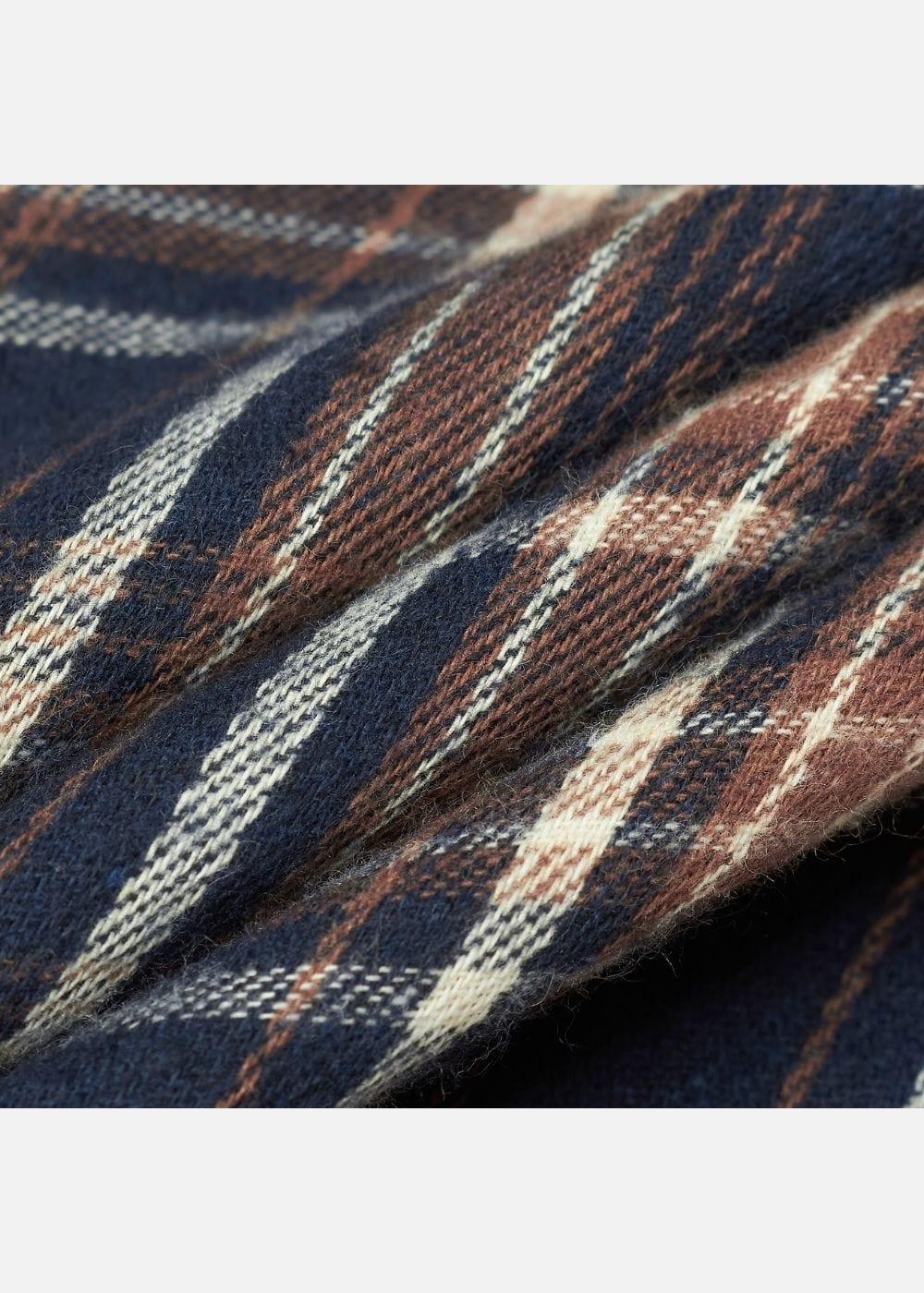 Áo Sơ Mi Caro Tay Dài Mềm Mịn No Style M62 Xanh Dương Nâu - YaMe.vn