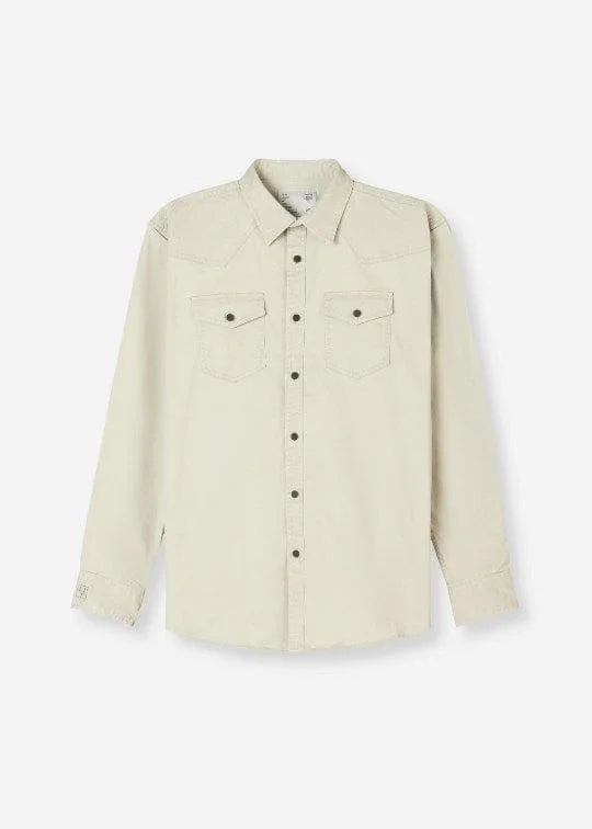 Áo Sơ Mi Tay Dài Kaki Co Giãn No Style M64 Be - YaMe.vn