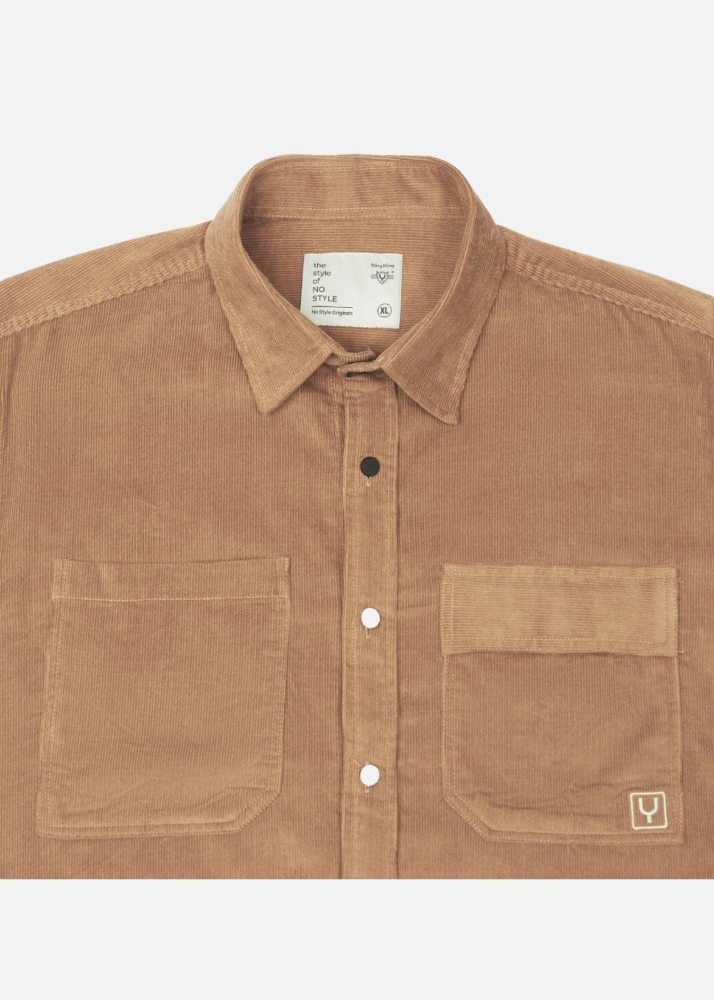 Áo Sơ Mi Tay Dài Cổ Bẻ Áo Sơ Mi No Style M65 Nâu