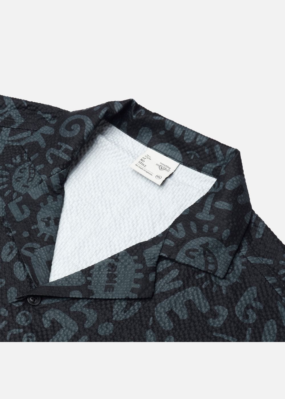 Áo Sơ Mi Tay Ngắn Cổ Cuban Áo Sơ Mi No Style M79 Đen