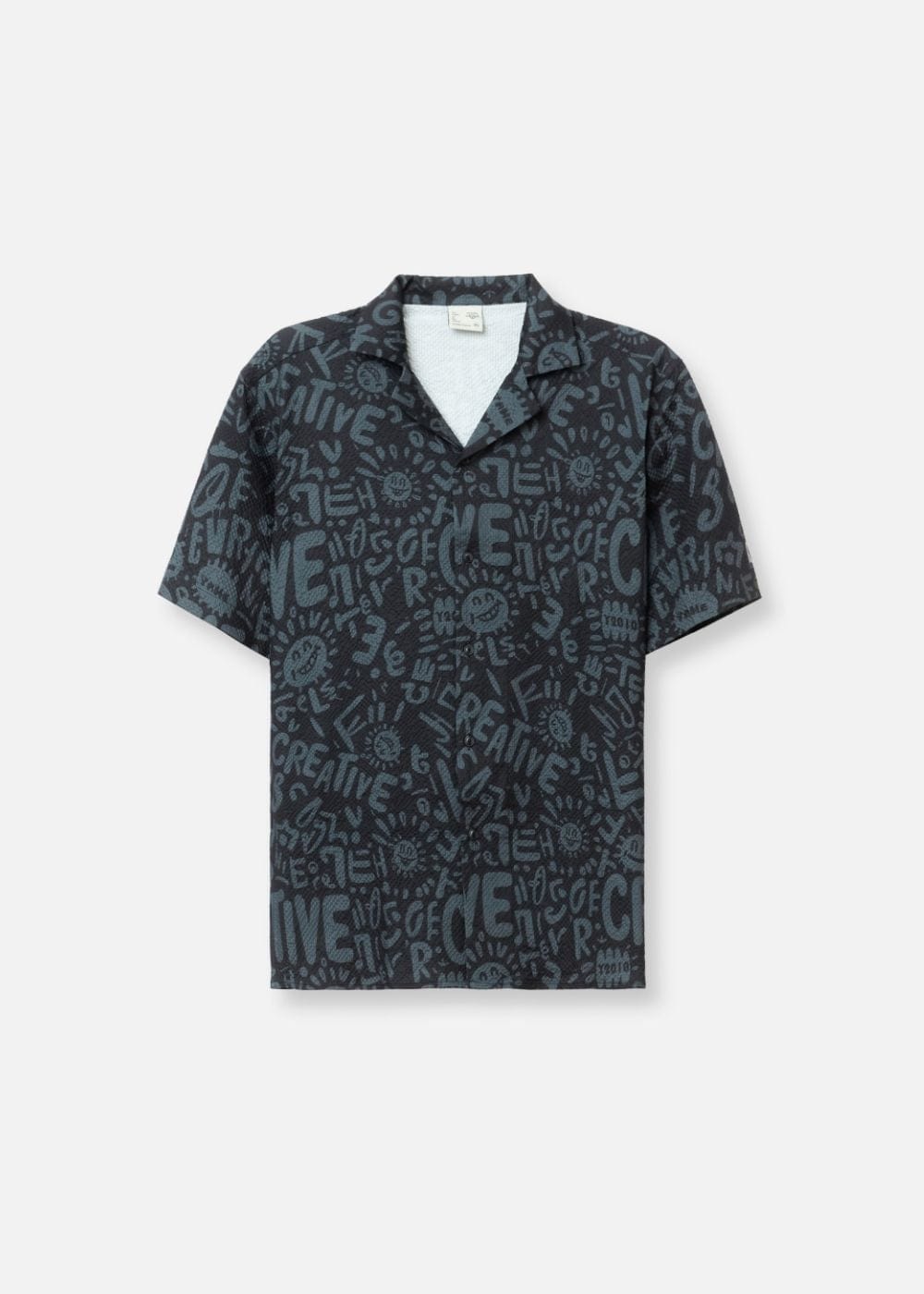 Áo Sơ Mi Tay Ngắn Cổ Cuban Áo Sơ Mi No Style M79 Đen