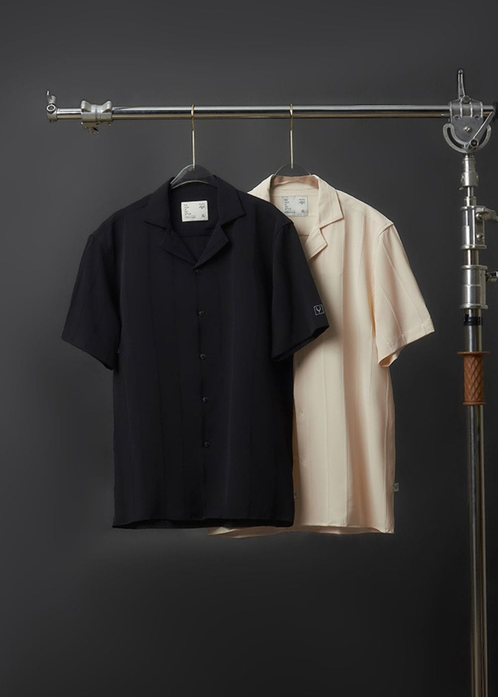 Áo Sơ Mi Tay Ngắn Cổ Cuban Áo Sơ Mi No Style M81 Đen