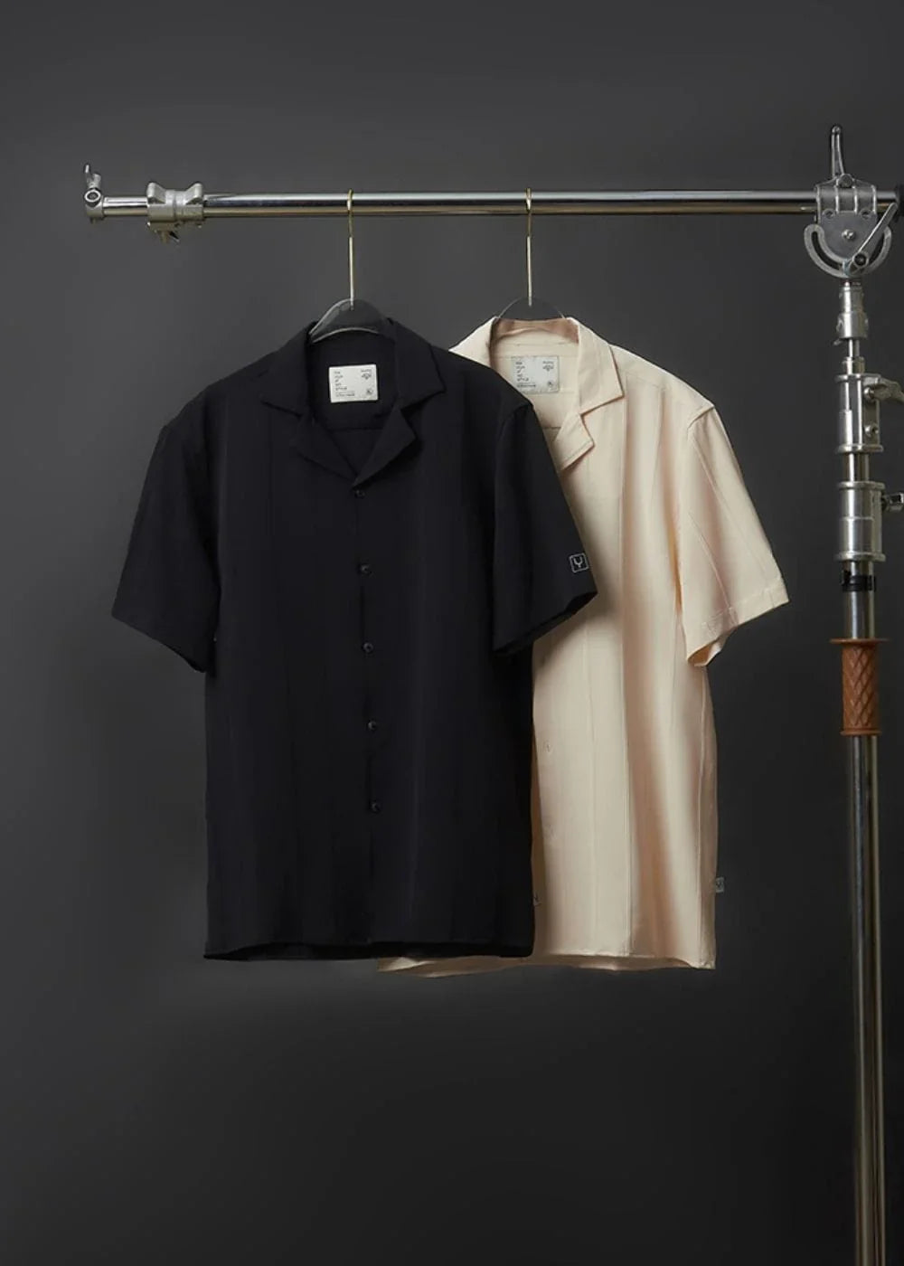 Áo Sơ Mi Cuban Jacquard Co Giãn No Style M81 Đen - YaMe.vn