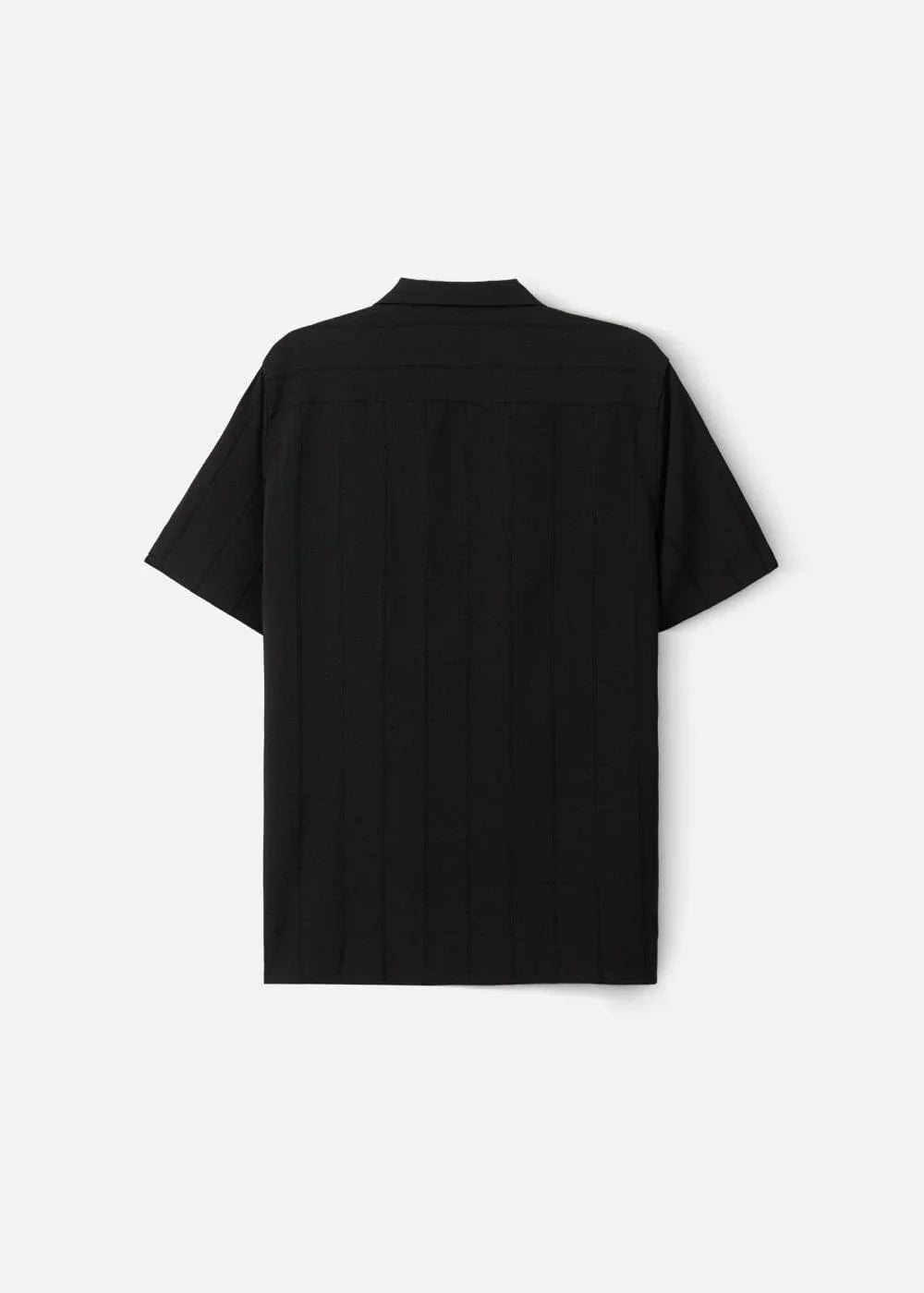 Áo Sơ Mi Cuban Jacquard Co Giãn No Style M81 Đen - YaMe.vn