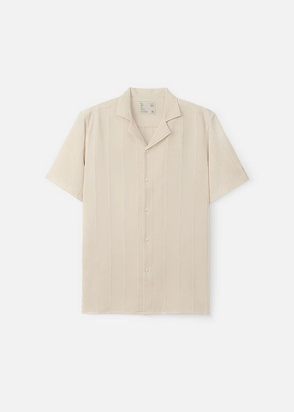 Áo Sơ Mi Cuban Jacquard Co Giãn No Style M81 Be - YaMe.vn