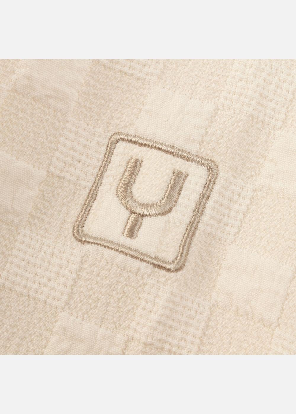 Áo Sơ Mi Cuban Họa Tiết Nổi Co Giãn No Style M82 Be - YaMe.vn