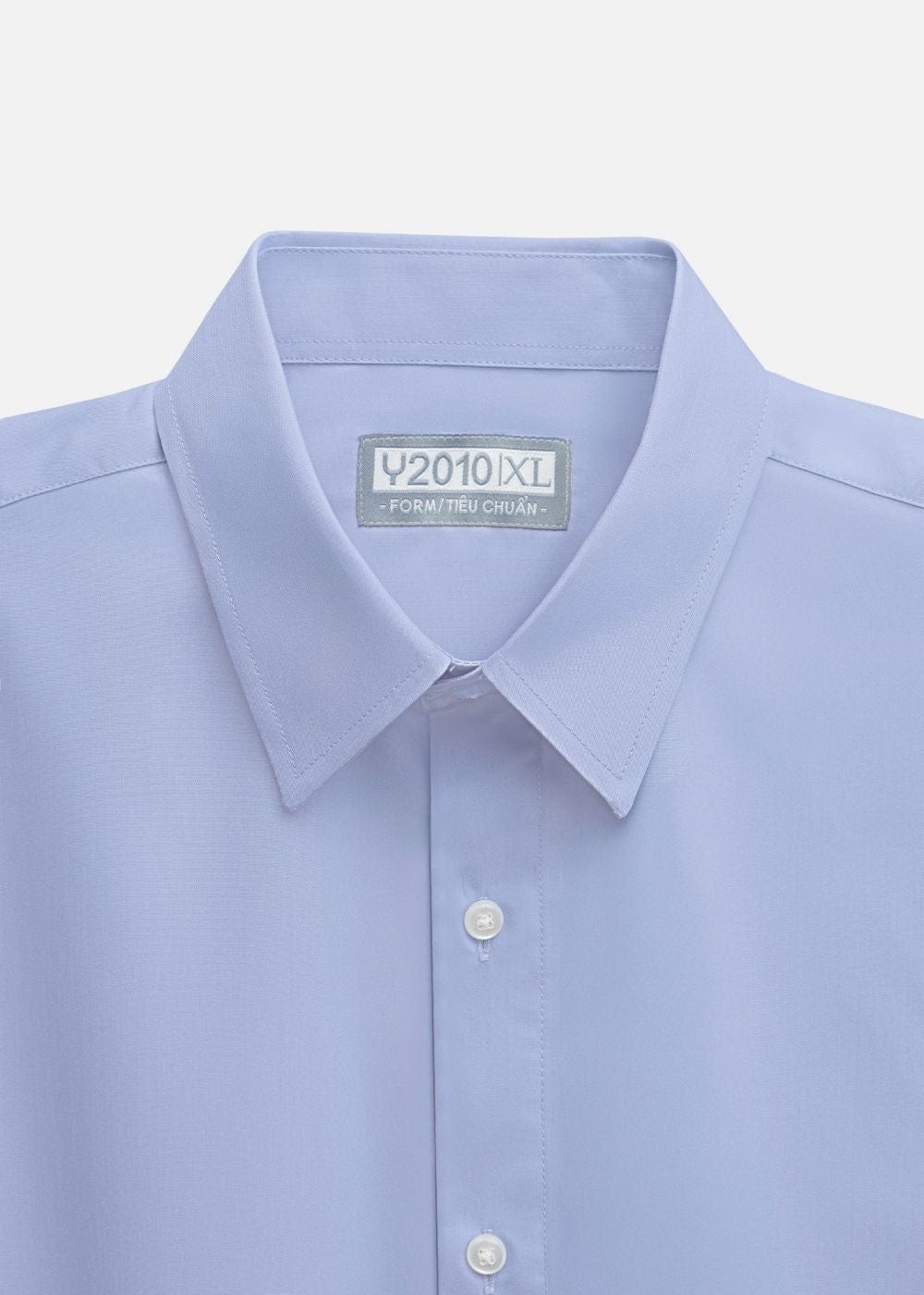 Áo Sơ Mi Tay Dài Cổ Bẻ Áo Sơ Mi Non Branded 19 Xanh Dương