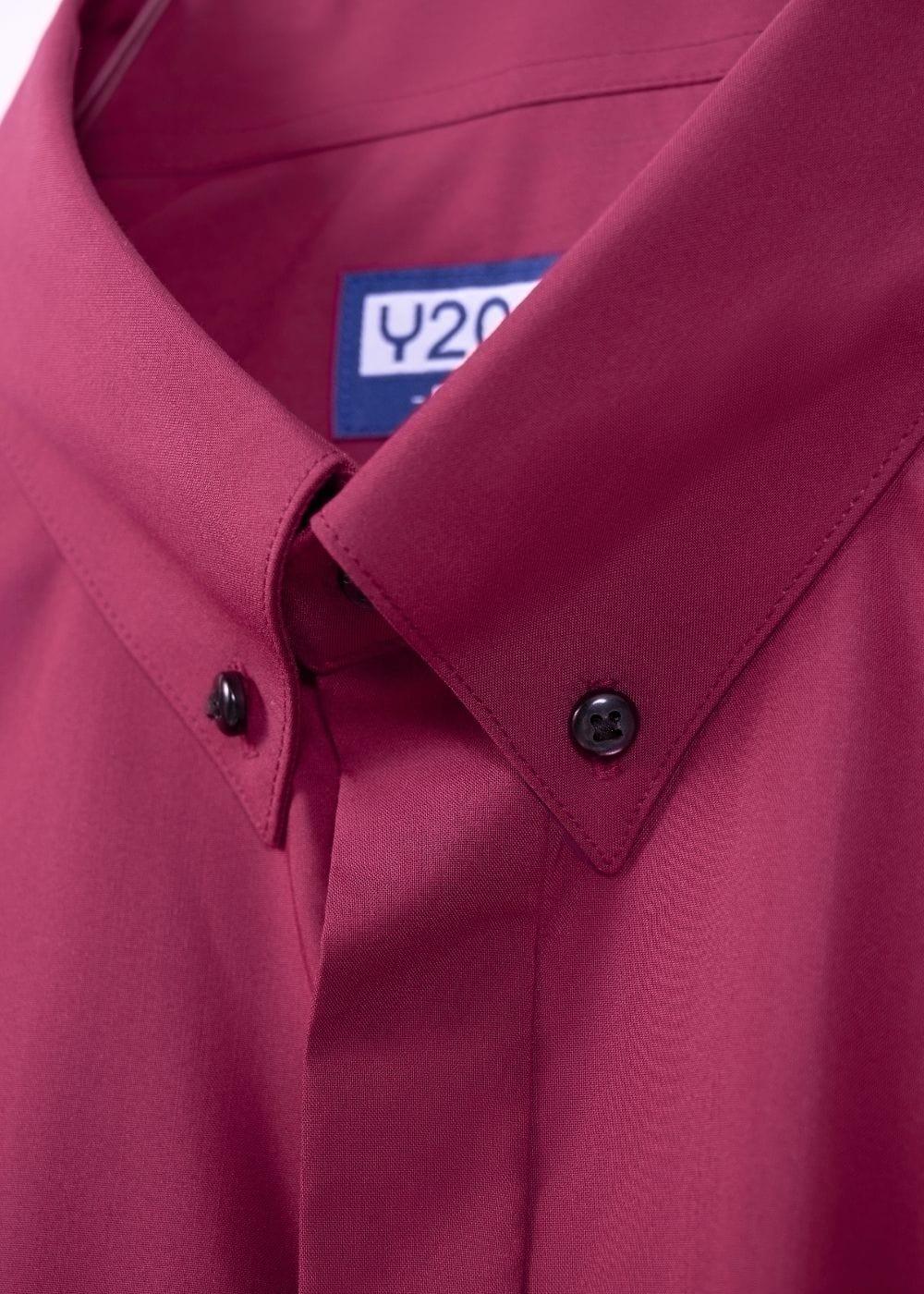 Áo Sơ Mi Modal Mềm Mịn Ít Nhăn Non Branded 33 Đỏ Đậm - YaMe.vn