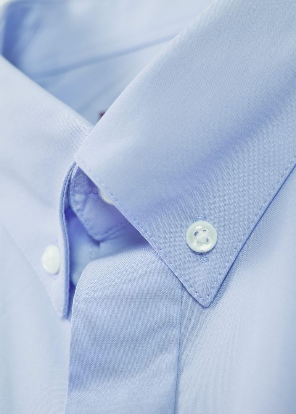 Áo Sơ Mi Modal Mềm Mịn Ít Nhăn Non Branded 33 Xanh Dương Nhạt - YaMe.vn