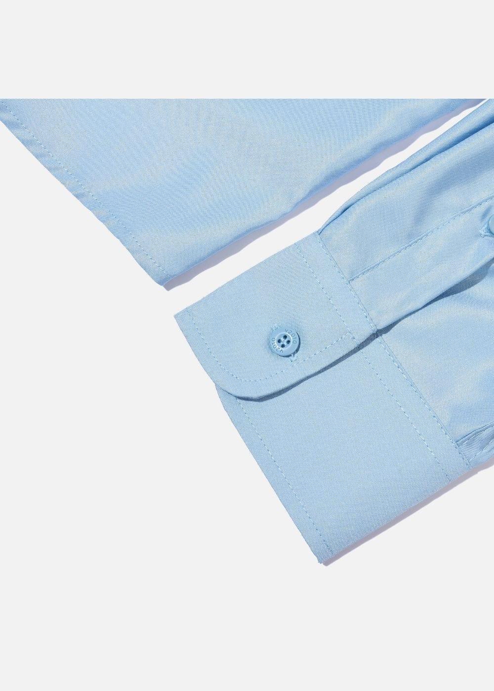 Áo Sơ Mi Cổ Trụ Vải Modal Mềm Mịn Ít Nhăn Non Branded 38 Xanh Dương Nhạt - YaMe.vn
