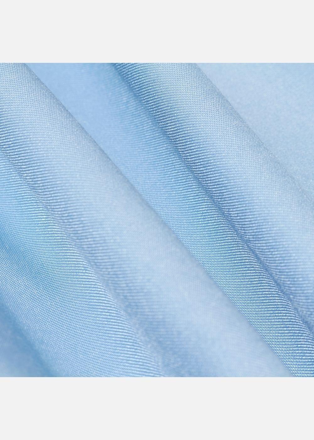 Áo Sơ Mi Cổ Trụ Vải Modal Mềm Mịn Ít Nhăn Non Branded 38 Xanh Dương Nhạt - YaMe.vn