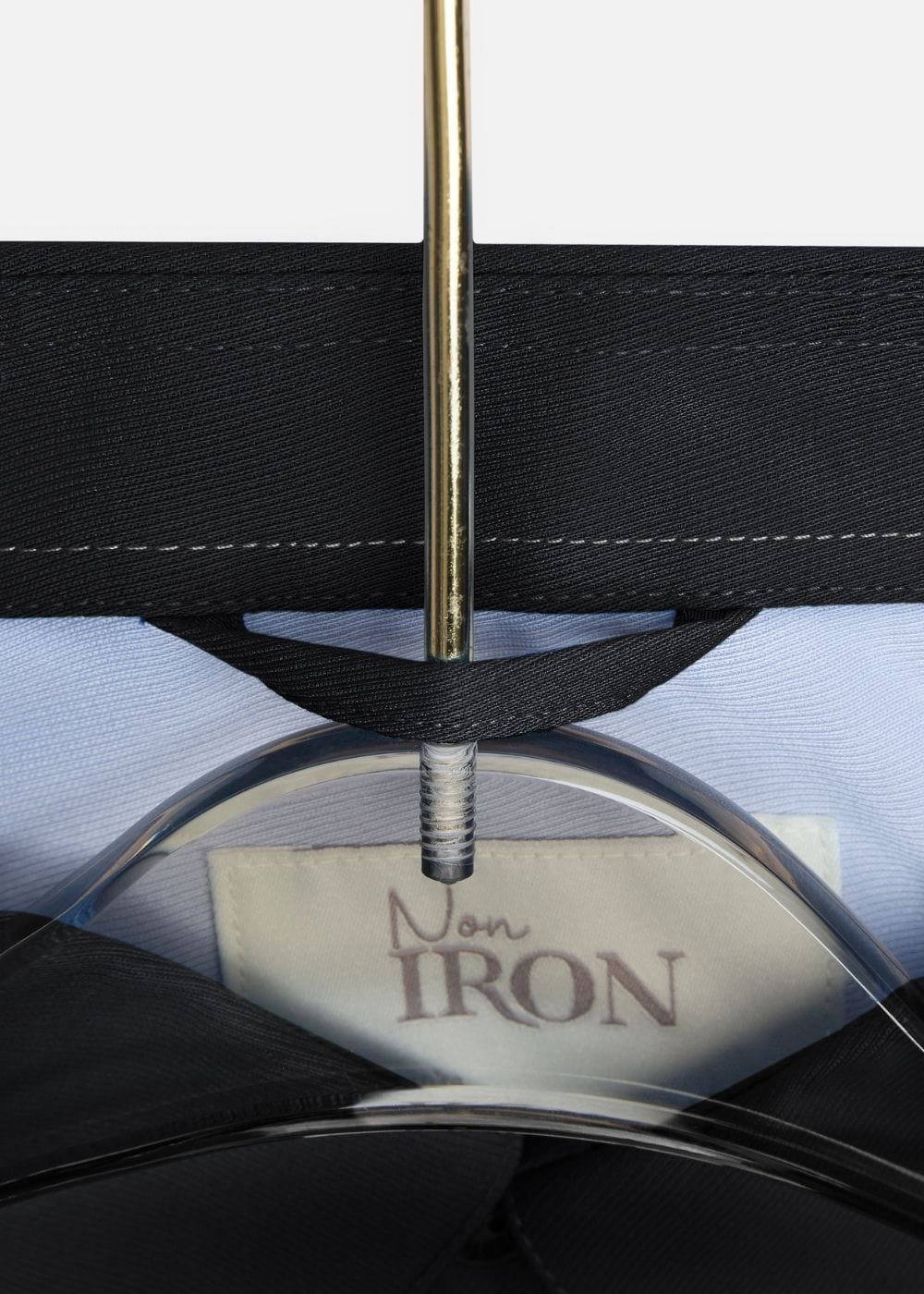 Áo Sơ Mi Tay Dài Cổ Bẻ Áo Sơ Mi Non-Iron 01 Đen