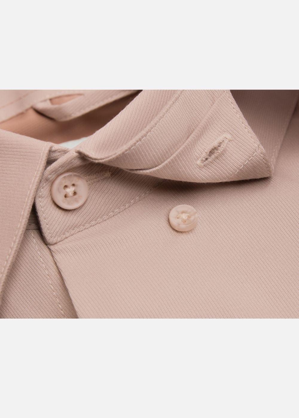 Áo Sơ Mi Tay Dài Vải Ngải Cứu Kháng Khuẩn The CEO 001 Nâu - YaMe.vn