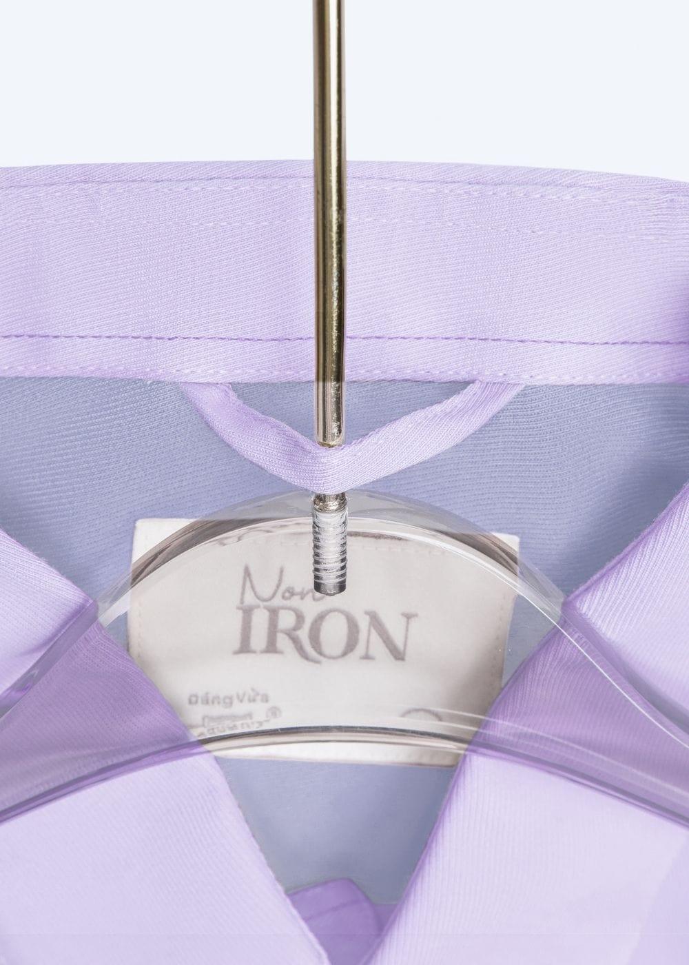 Áo Sơ Mi Tay Dài Vải Ngải Cứu Kháng Khuẩn The CEO 001 Tím - YaMe.vn