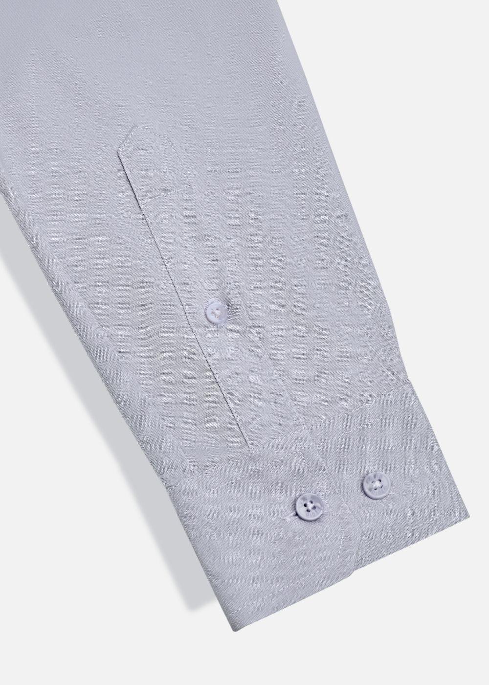 Áo Sơ Mi Tay Dài Vải Ngải Cứu Kháng Khuẩn The CEO 001 Xám Nhạt - YaMe.vn