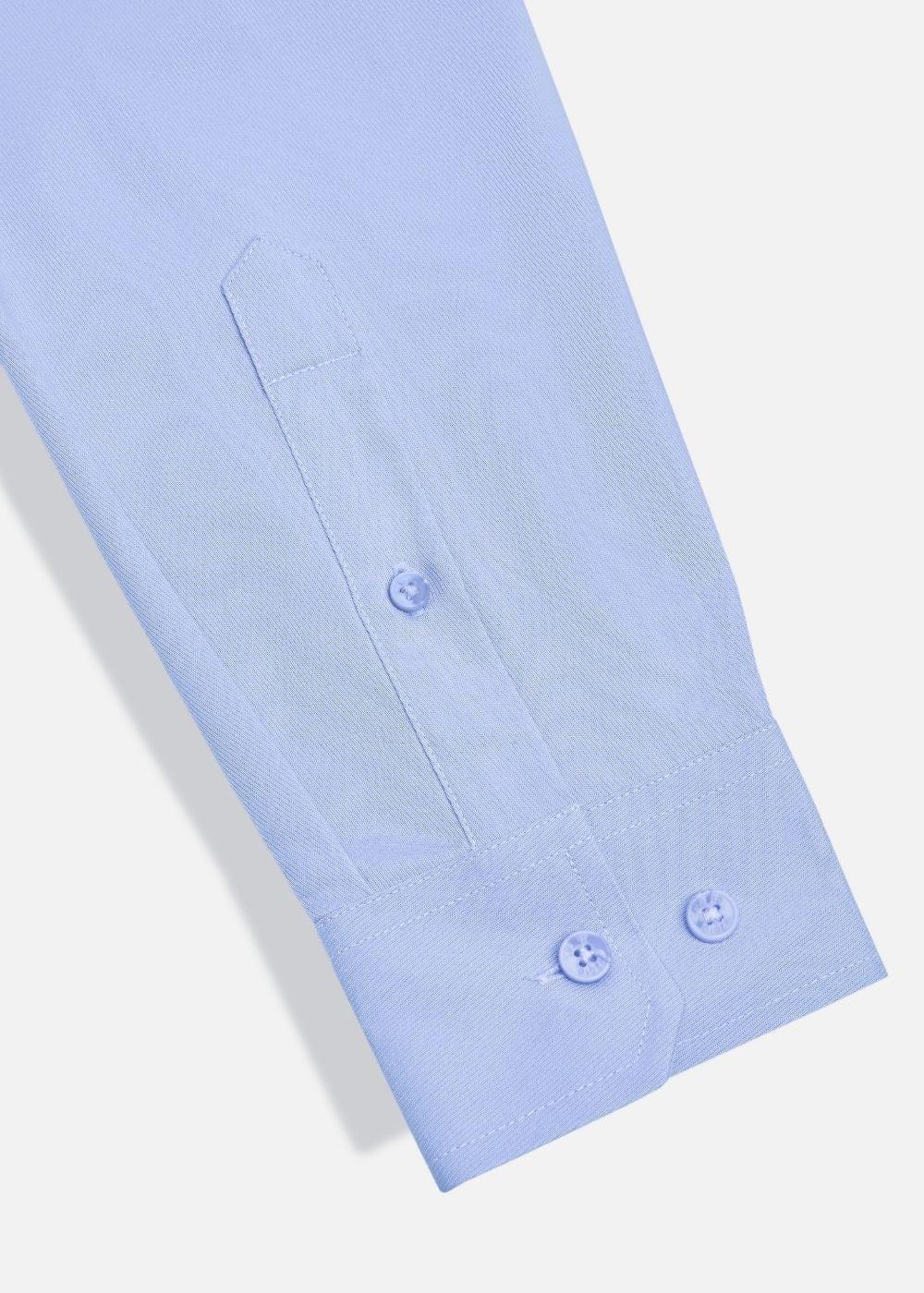 Áo Sơ Mi Tay Dài Vải Ngải Cứu Kháng Khuẩn The CEO 001 Xanh Dương Nhạt - YaMe.vn