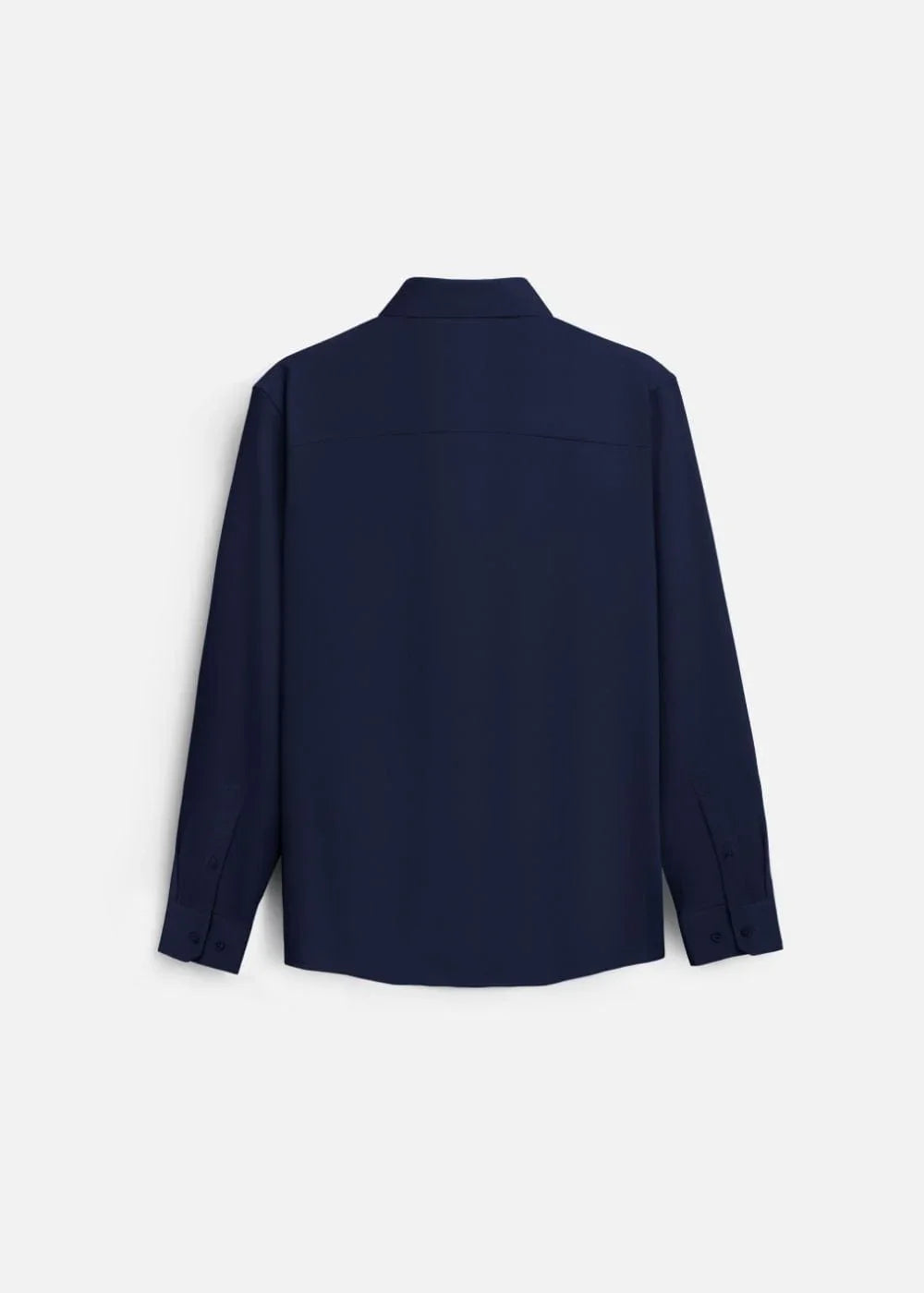 Áo Sơ Mi Tay Dài Vải Ngải Cứu Kháng Khuẩn The CEO 001 Xanh Dương Đậm - YaMe.vn