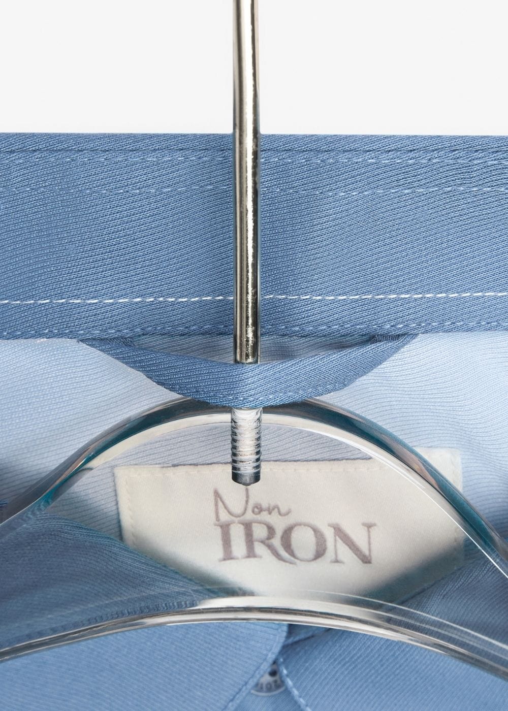 Áo Sơ Mi Tay Dài Cổ Bẻ Áo Sơ Mi Non-Iron 01 Xanh Nhạt