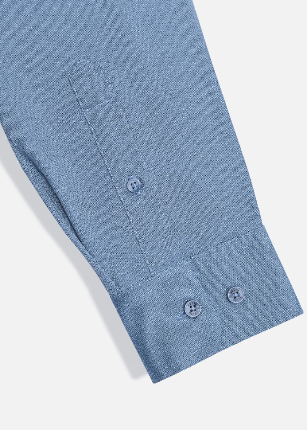 Áo Sơ Mi Tay Dài Cổ Bẻ Áo Sơ Mi Non-Iron 01 Xanh Nhạt