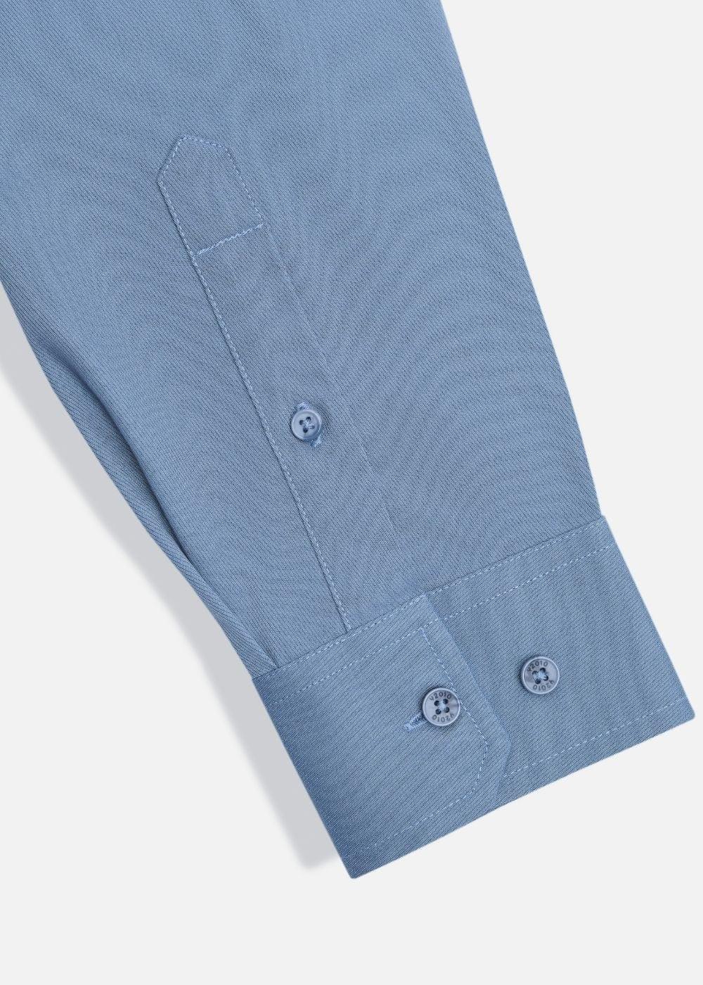 Áo Sơ Mi Tay Dài Vải Ngải Cứu Kháng Khuẩn The CEO 001 Xanh Ngọc Đậm - YaMe.vn