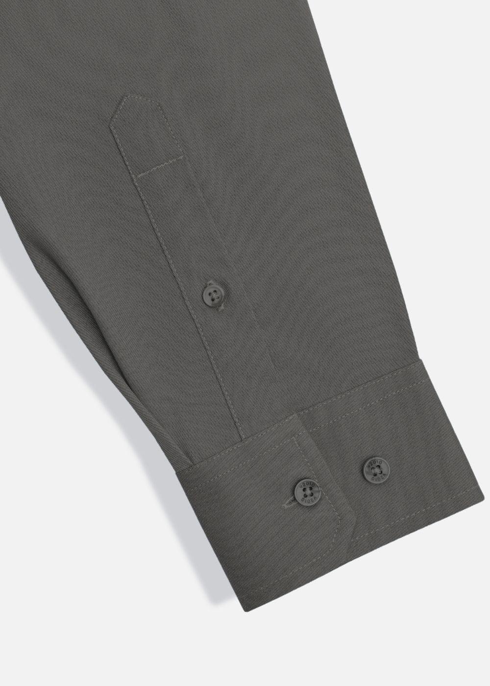 Áo Sơ Mi Tay Dài Vải Ngải Cứu Kháng Khuẩn The CEO 001 Xanh Lá Đậm - YaMe.vn