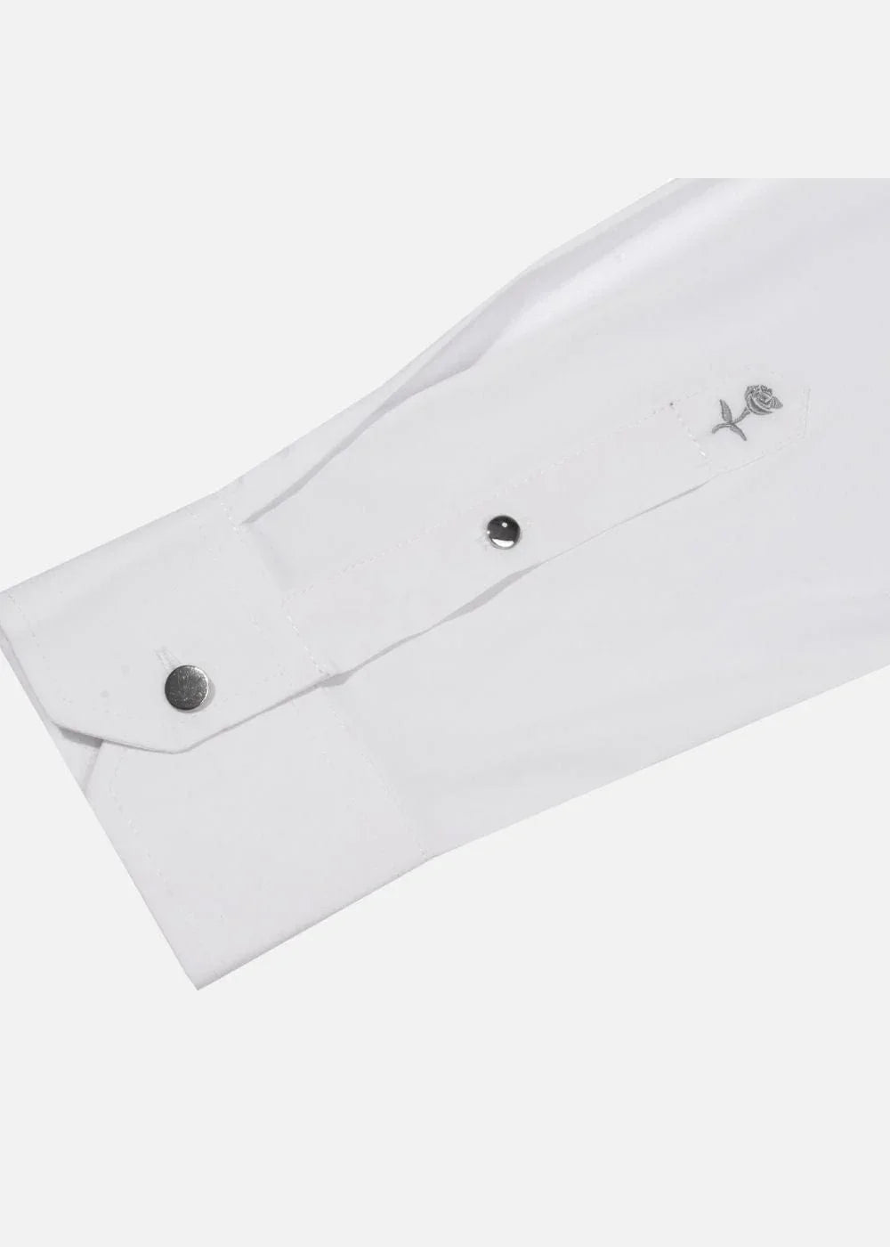 Áo Sơ Mi Tay Dài Vải Hoa Hồng Kháng Khuẩn The CEO 003 Trắng - YaMe.vn